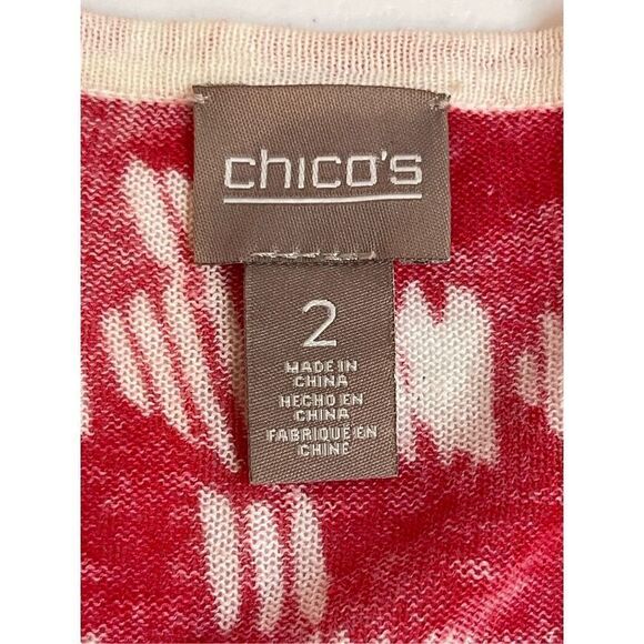 Chicos women’s bundle lot cardigan and blouse size 2 medium - Picture 9 of 12